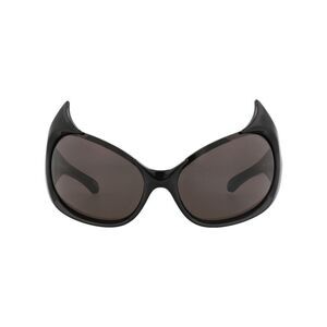 Balenciaga Black Oversized Cat-Eye Sunglasses